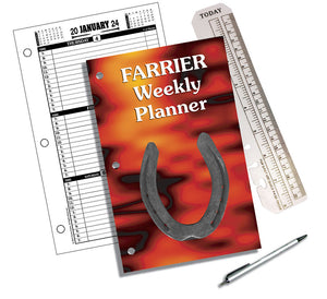 Farrier Calendar Organizer Weekly Planner